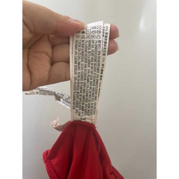 Forever 21 Red One Piece High Leg Graphic BATHING Suit “Sundaze” LG BEACHY - Picture 7 of 10